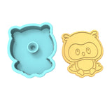 Owl Body Cookie Cutter | Stamp | Stencil #1