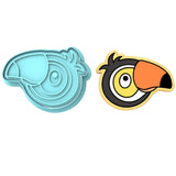 Parrot Bird Cookie Cutter | Stamp | Stencil #1