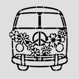 Peace Bus Cookie Cutter  Stamp & Outline #1