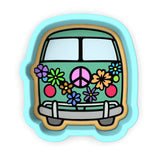 Peace Bus Cookie Cutter  Stamp & Outline #1