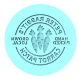 Peter Rabbits Carrot Patch Cookie Cutter | Stamp | Stencil Animals & Dinosaurs Cookie Cutter Lady MINI - 2 Inches (5cm) Debosser ONLY