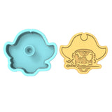 Pirate Head Cookie Cutter | Stamp | Stencil #1 Boys/ Army / Outdoorsman Cookie Cutter Lady