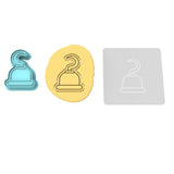 Pirate Hook Cookie Cutter | Stamp | Stencil #1