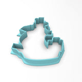 Pirate Ship Cookie Cutter | Stamp | Stencil #1 Boys/ Army / Outdoorsman Cookie Cutter Lady 2 Inch Small Cupcake Cutter Only No