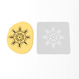 Pirate Ship Wheel Cookie Cutter | Stamp | Stencil #1