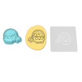 Pirate Skull Bandana Cookie Cutter | Stamp | Stencil #1
