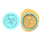 Pomeranian Cookie Cutter | Stamp | Stencil #1 Animals & Dinosaurs Cookie Cutter Lady