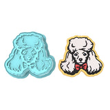Poodle Cookie Cutter | Stamp | Stencil #1 Animals & Dinosaurs Cookie Cutter Lady MINI - 2 Inches (5cm) **BUNDLE** Cutter + Stamp