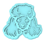 Poodle Cookie Cutter | Stamp | Stencil #1 Animals & Dinosaurs Cookie Cutter Lady MINI - 2 Inches (5cm) Stamp ONLY