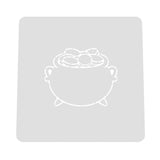 Pot of Gold Cookie Cutter | Stamp | Stencil #2 Wedding / Baby / V Day Cookie Cutter Lady MINI - 2 Inches (5cm) Stencil ONLY