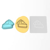 Pumpkin Pie Cookie Cutter | Stamp | Stencil #1 Halloween / Fall Cookie Cutter Lady 3 Inch Cupcake/Small Cookie Cutter + Stamp Yes