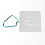 Pumpkin Pie Cookie Cutter | Stamp | Stencil #1 Halloween / Fall Cookie Cutter Lady 3 Inch Cupcake/Small Cookie Cutter Only Yes