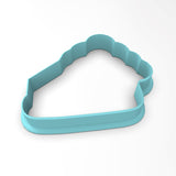 Pumpkin Pie Cookie Cutter | Stamp | Stencil #1 Halloween / Fall Cookie Cutter Lady 2 Inch Small Cupcake Cutter Only No