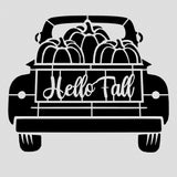 Pumpkin Truck Cookie Cutter | Stamp | Stencil #2