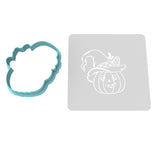 Pumpkin with Hat Cookie Cutter | Stamp | Stencil #1