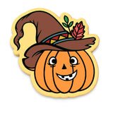 Pumpkin with Hat Cookie Cutter | Stamp | Stencil #1