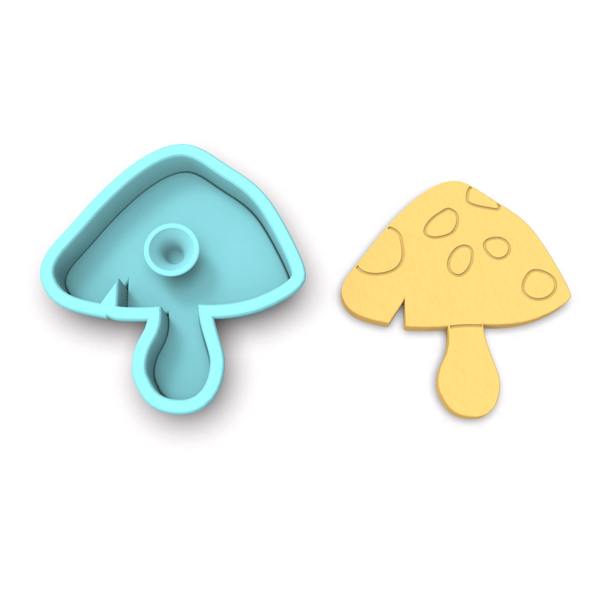 Rainbow Mushroom Cookie Cutter, Stamp