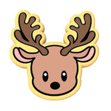 Reindeer Face Cookie Cutter | Stamp | Stencil #1