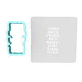 Reindeer Funny Names Cookie Cutter | Stamp | Stencil #1 Xmas / Winter / NYE Cookie Cutter Lady MINI - 2 Inches (5cm) **BUNDLE** Cutter + Stencil