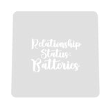 Relationship Status: Batteries Cookie Cutter | Stamp | Stencil Bachelorette & Bachelor Cookie Cutter Lady MINI - 2 Inches (5cm) Stencil ONLY