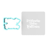 Relationship Status: Batteries Cookie Cutter | Stamp | Stencil Bachelorette & Bachelor Cookie Cutter Lady MINI - 2 Inches (5cm) **BUNDLE** Cutter + Stencil