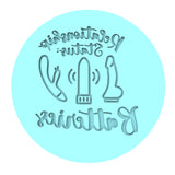 Relationship Status: Batteries Toys Cookie Cutter | Stamp | Stencil Bachelorette & Bachelor Cookie Cutter Lady MINI - 2 Inches (5cm) Debosser ONLY
