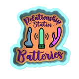 Relationship Status: Batteries Toys Cookie Cutter | Stamp | Stencil Bachelorette & Bachelor Cookie Cutter Lady