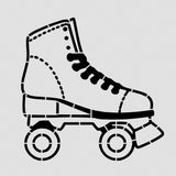 Rollerskate Cookie Cutter | Stamp | Stencil #1