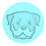 Rottweiler Cookie Cutter | Stamp | Stencil #1 Animals & Dinosaurs Cookie Cutter Lady MINI - 2 Inches (5cm) Debosser ONLY