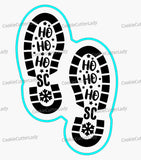 Santa Footprints Cookie Cutter | Stamp | Stencil