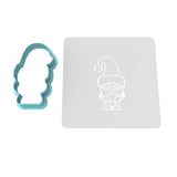 Santa Gnome Cookie Cutter | Stamp | Stencil #1