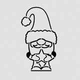 Santa Gnome Cookie Cutter | Stamp | Stencil #1