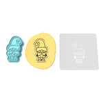 Santa Gnome Cookie Cutter | Stamp | Stencil #1