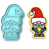 Santa Gnome Cookie Cutter | Stamp | Stencil #1