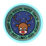 Santa's Reindeer Cookie Cutter | Stamp | Stencil #1