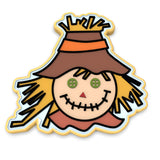Scarecrow Head Cookie Cutter | Stamp | Stencil #1 Halloween / Fall Cookie Cutter Lady