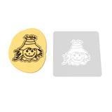 Scarecrow Head Cookie Cutter | Stamp | Stencil #1 Halloween / Fall Cookie Cutter Lady 2 Inch Small Cupcake Stamp Only Yes