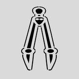 School Compass Cookie Cutter | Stamp | Stencil #1