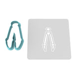 School Compass Cookie Cutter | Stamp | Stencil #1