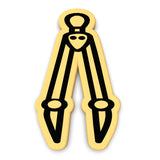 School Compass Cookie Cutter | Stamp | Stencil #1