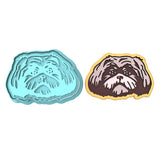 Shih Tzu Cookie Cutter | Stamp | Stencil #1 Animals & Dinosaurs Cookie Cutter Lady MINI - 2 Inches (5cm) **BUNDLE** Cutter + Stamp