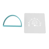 Shitter Full Cookie Cutter | Stamp | Stencil #1 Xmas / Winter / NYE Cookie Cutter Lady MINI - 2 Inches (5cm) **BUNDLE** Cutter + Stencil