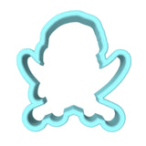 Skull Bandana Cookie Cutter | Stamp | Stencil #1 Boys/ Army / Outdoorsman Cookie Cutter Lady MINI - 2 Inches (5cm) Cookie Cutter ONLY (Outline)