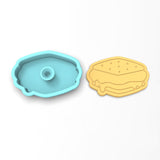 Smores Cookie Cutter | Stamp | Stencil #1