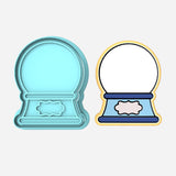 Snow Globe Cookie Cutter | Stamp | Stencil #3