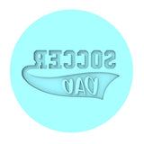 Soccer Dad Cookie Cutter | Stamp | Stencil #2 Animals & Dinosaurs Cookie Cutter Lady MINI - 2 Inches (5cm) Debosser ONLY