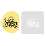 Southern Mama Cookie Cutter | Stamp | Stencil Cookie Cutters Cookie Cutter Lady 2 Inch Small Cupcake Stamp Only Yes