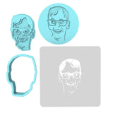 Squints Cookie Cutter | Stamp | Stencil #2 4th of july Cookie Cutter Lady MINI - 2 Inches (5cm) **FULL SET BUNDLE** Cutter + Stamp + Stencil + Debosser **BEST DEAL**