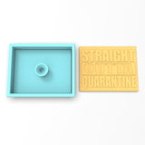 Straight Outta Quarantine Cookie Cutter | Stamp | Stencil #1 Funny / Adult Cookie Cutter Lady