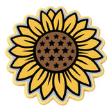 Sunflower with Stars Cookie Cutter | Stamp | Stencil #1